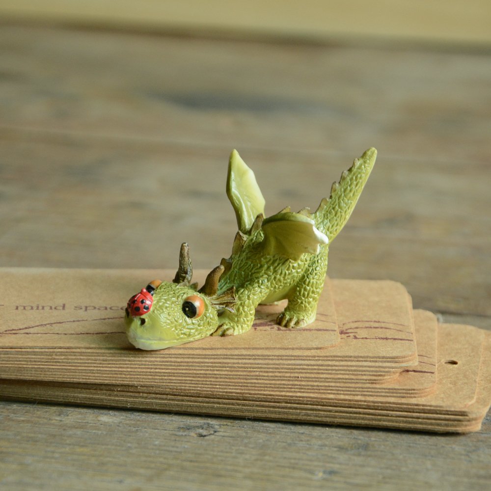 Mini Dragon with Ladybug Statue