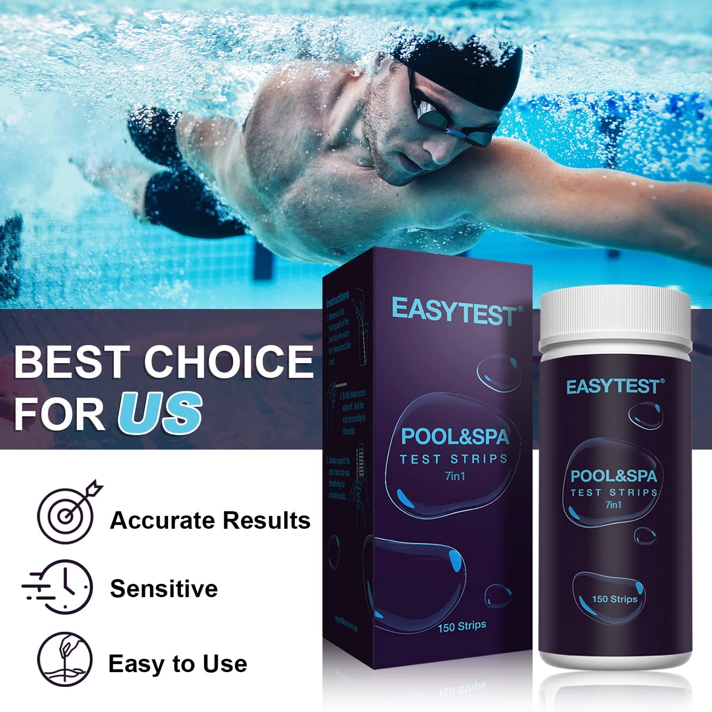 7-Way Pool Test Strips