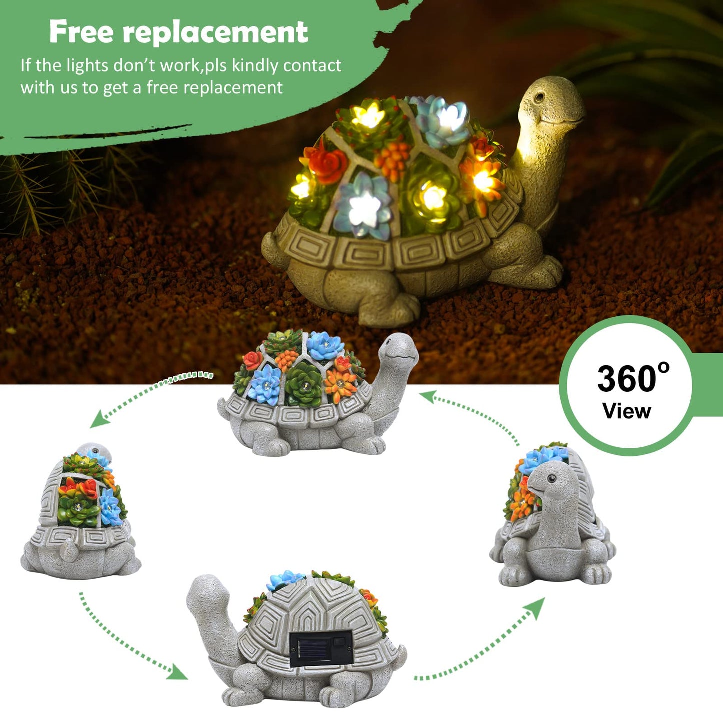 Solar Garden Statue