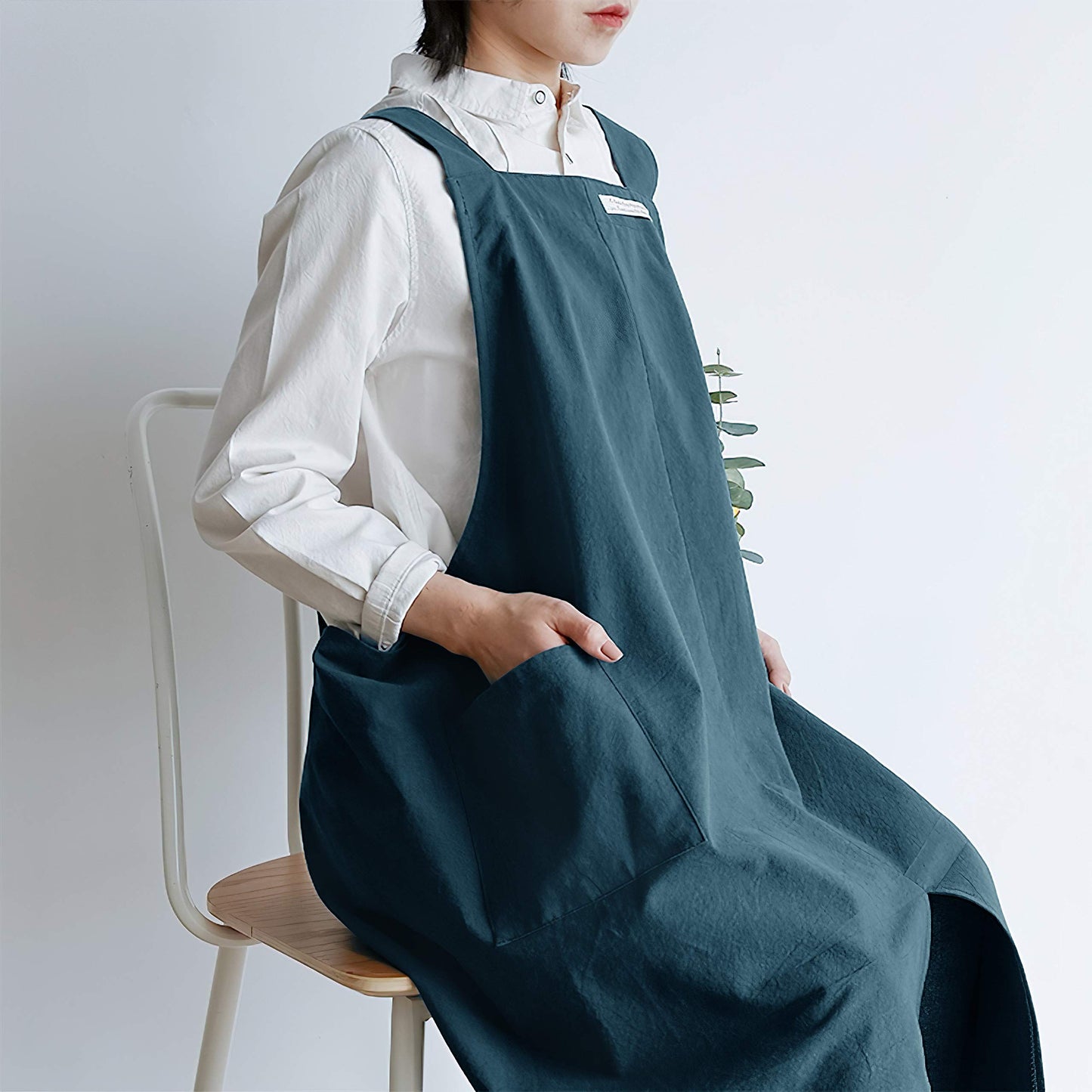 Cotton Cross Apron