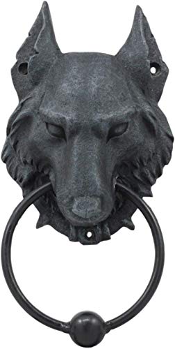 Evil Wolf Gargoyle Door Knocker