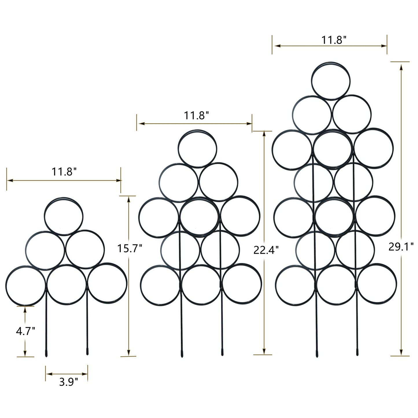 Stackable Metal Trellis